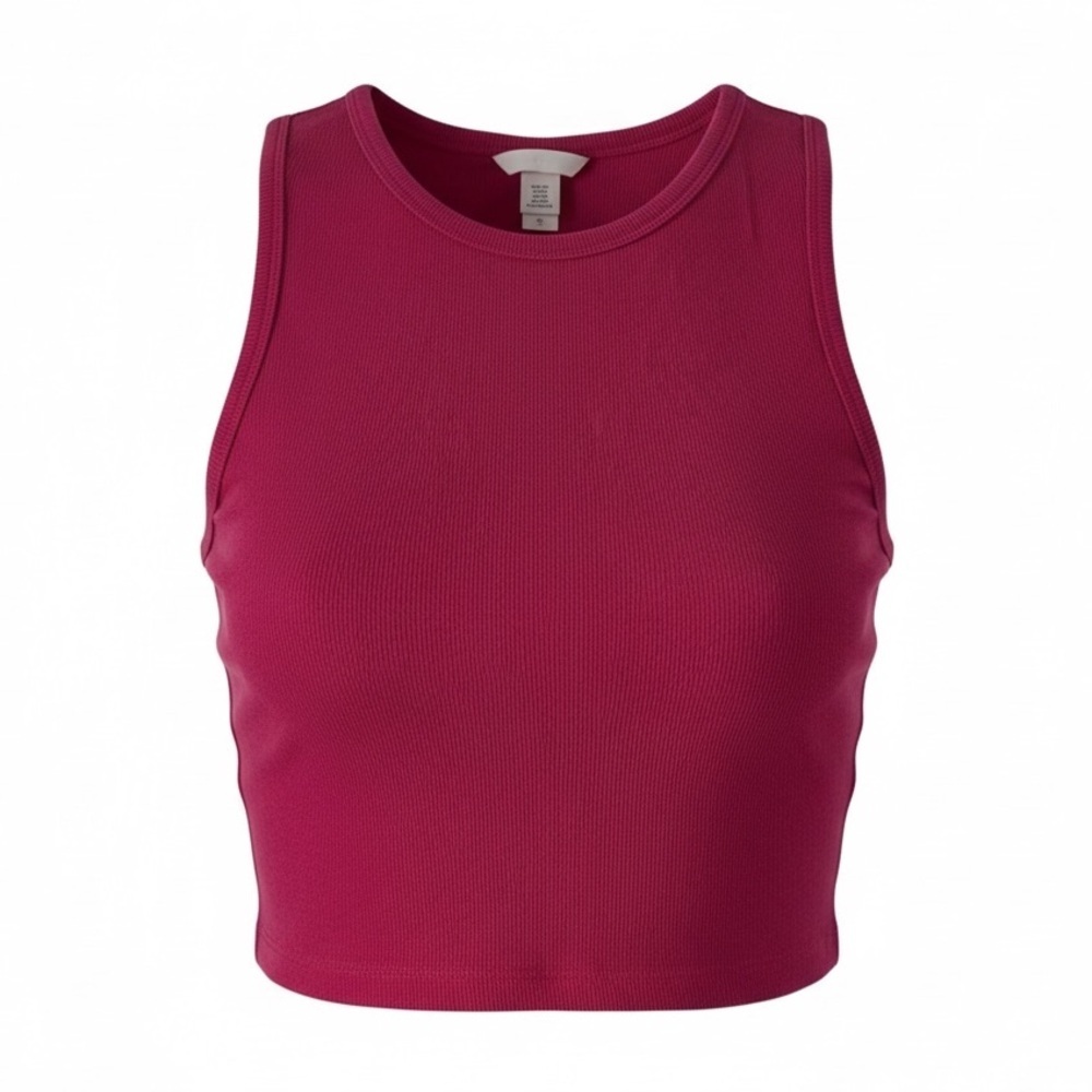 H&M Fuchsia Sleeveless Crop Top xxl